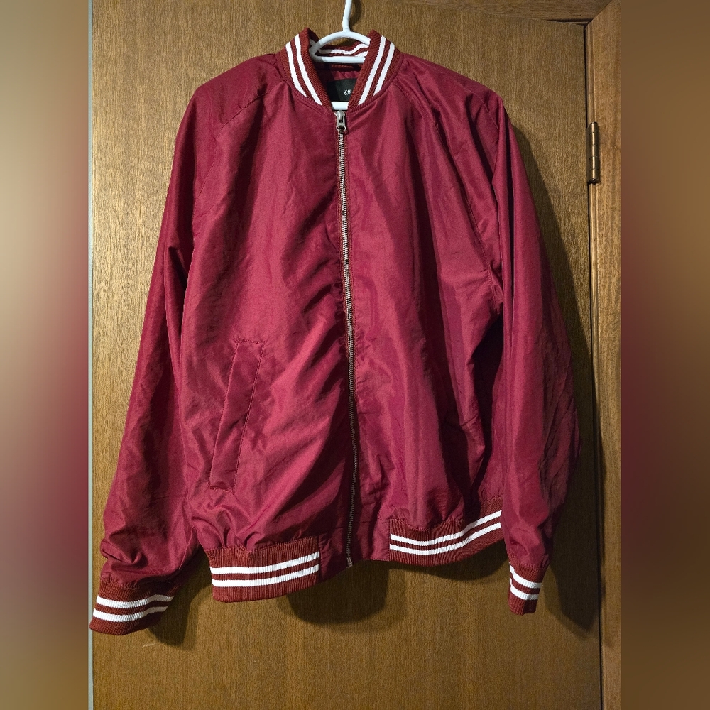 H&M Men's Red Bomber Jacket